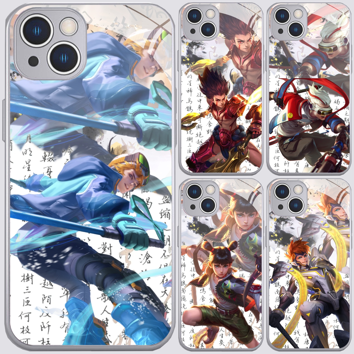 游戏王者哪吒新款金属漆玻璃手机壳适用苹果17华为荣耀400全包OPPO小米17红米k90一加ACE6保护壳vivoiqoo15