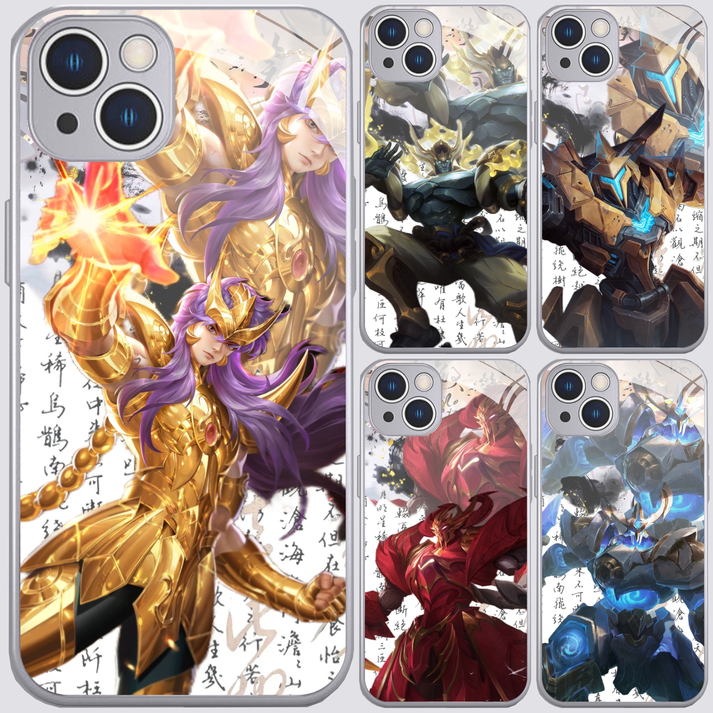 游戏王者墨子新款金属漆玻璃手机壳适用苹果17华为荣耀400全包OPPO小米17红米k90一加ACE6保护壳vivoiqoo15
