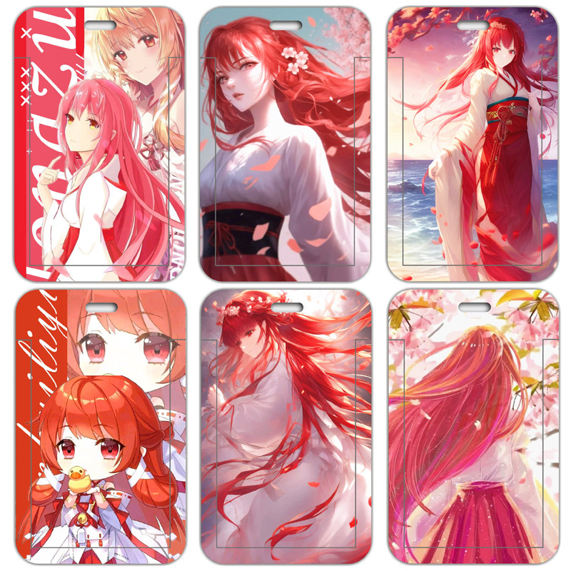 龙族上杉绘梨衣学生卡套滑盖饭卡公交卡门禁校园卡保护套来图定制