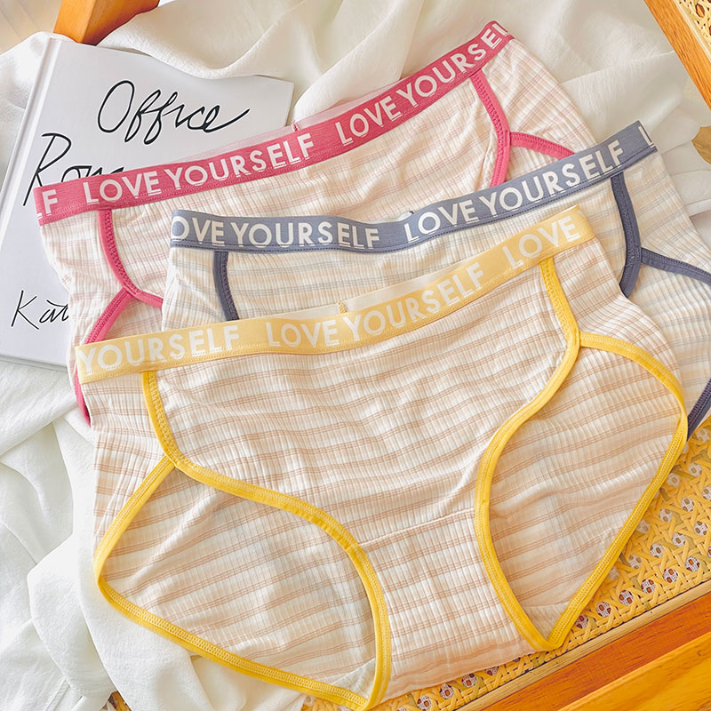 少女内裤纯棉中腰抗菌裆初高中学生大童12周岁以上青少年三角短裤