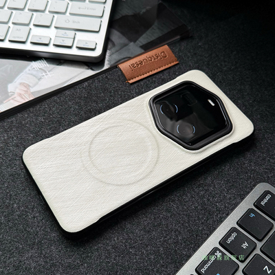 适用于荣耀magic7RSR保时捷手机壳磁吸无边框半包金丝银锦纹理新款magic7超薄6pro防摔magic5pro散热4pro商务