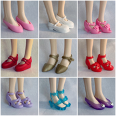 高跟鞋 子 烂草莓可儿小布心怡momoko丽佳娃娃可穿鞋 平底 坡跟鞋