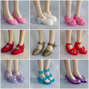 高跟鞋 平底 坡跟鞋烂草莓可儿小布心怡momoko丽佳娃娃可穿鞋子