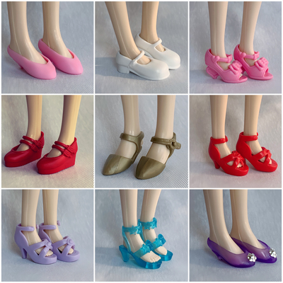 高跟鞋 平底 坡跟鞋烂草莓可儿小布心怡momoko丽佳娃娃可穿鞋子