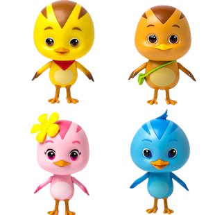 奥迪双钻萌鸡小队玩具大号变形玩偶可动音乐公仔麦奇大宇朵朵欢欢