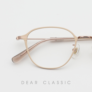 高净值审美 小众设计日本钛女款职场社交眼镜架超轻近视眼镜框