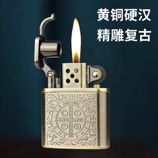 佐罗老九门康斯坦丁纹煤油打火机老式防风复古精雕火机老佛爷同款