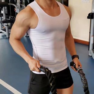 运动健身背心男速干衣紧身服田径篮球训练服弹力透气田径打底背心
