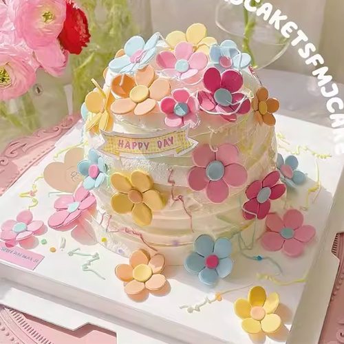 汐点成都低糖动物奶油生日蛋糕