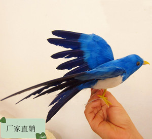 定做各种仿真喜鹊羽毛摄影小鸟
