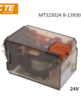 TE泰科 MT323024 8-1393091-4 3刀双掷插入式 非闭锁继电器 24VDC