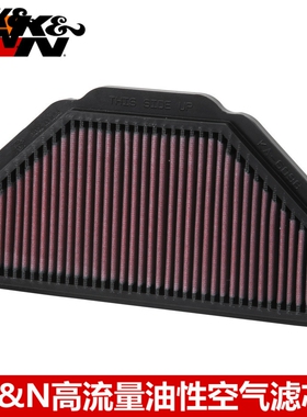 KN高流量空滤适配川崎ZX600 ZZR600高流量空气滤芯风格