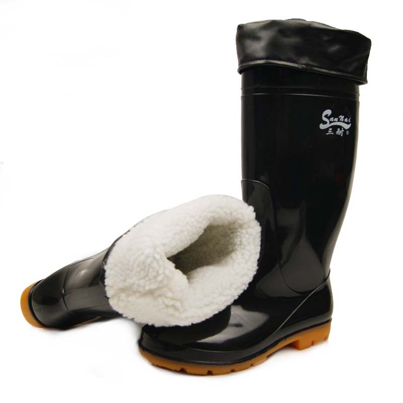 Chaussures - bottes caoutchouc homme pour hiver - semelle tendon - Ref 960902 Image 4