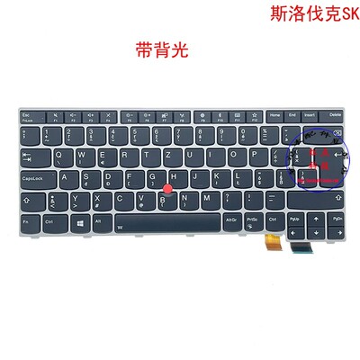 斯洛伐克SK键盘联想Thinkpad 13 S2 Gen2 T470s 01ER934 01EN870