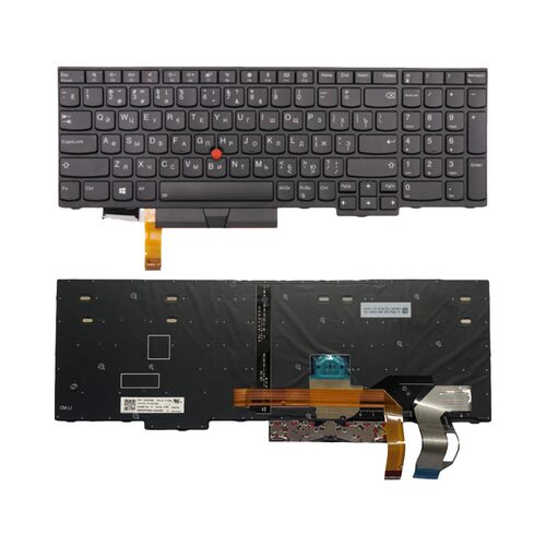 俄文RU背光键盘适用联想T590 P53S L590 01YP702