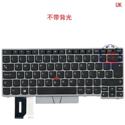 UK键盘E495 E480 E485 E490 T480S T490 T495 P43S 01YN328