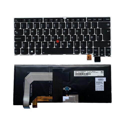 丹麦DK背光银色键盘适用联想T470s 01ER878 01EN896