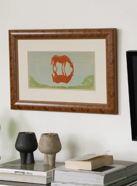 木吉中古艺术客厅沙发卧室背景墙装饰画边柜法式复古高级感挂画