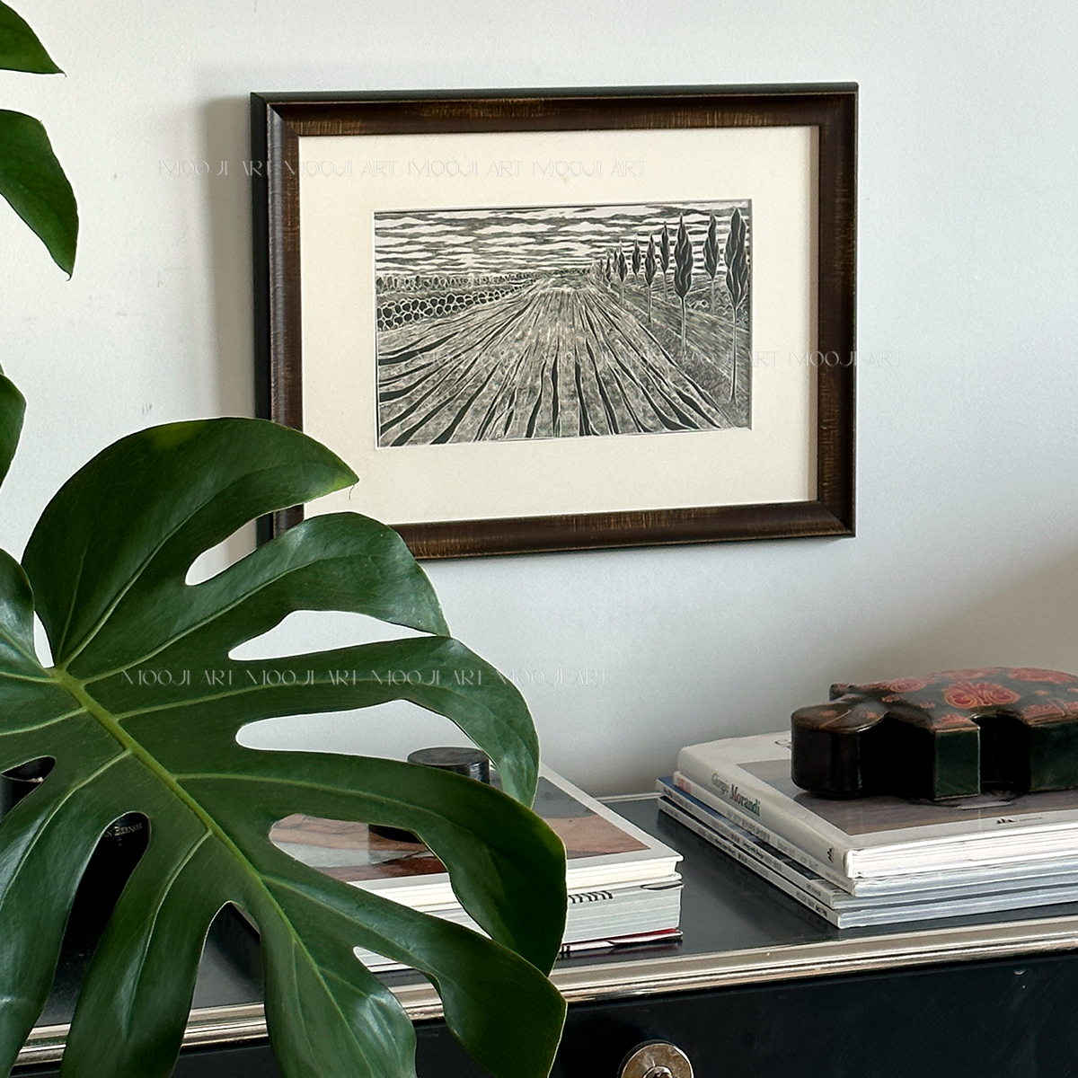 木吉客厅中古风设计搭配装饰画