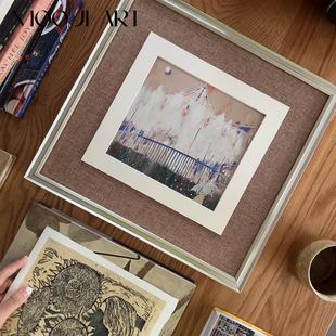 旋转木马】木吉现代中古小众艺术装饰画卧室床头挂画客厅沙发壁画