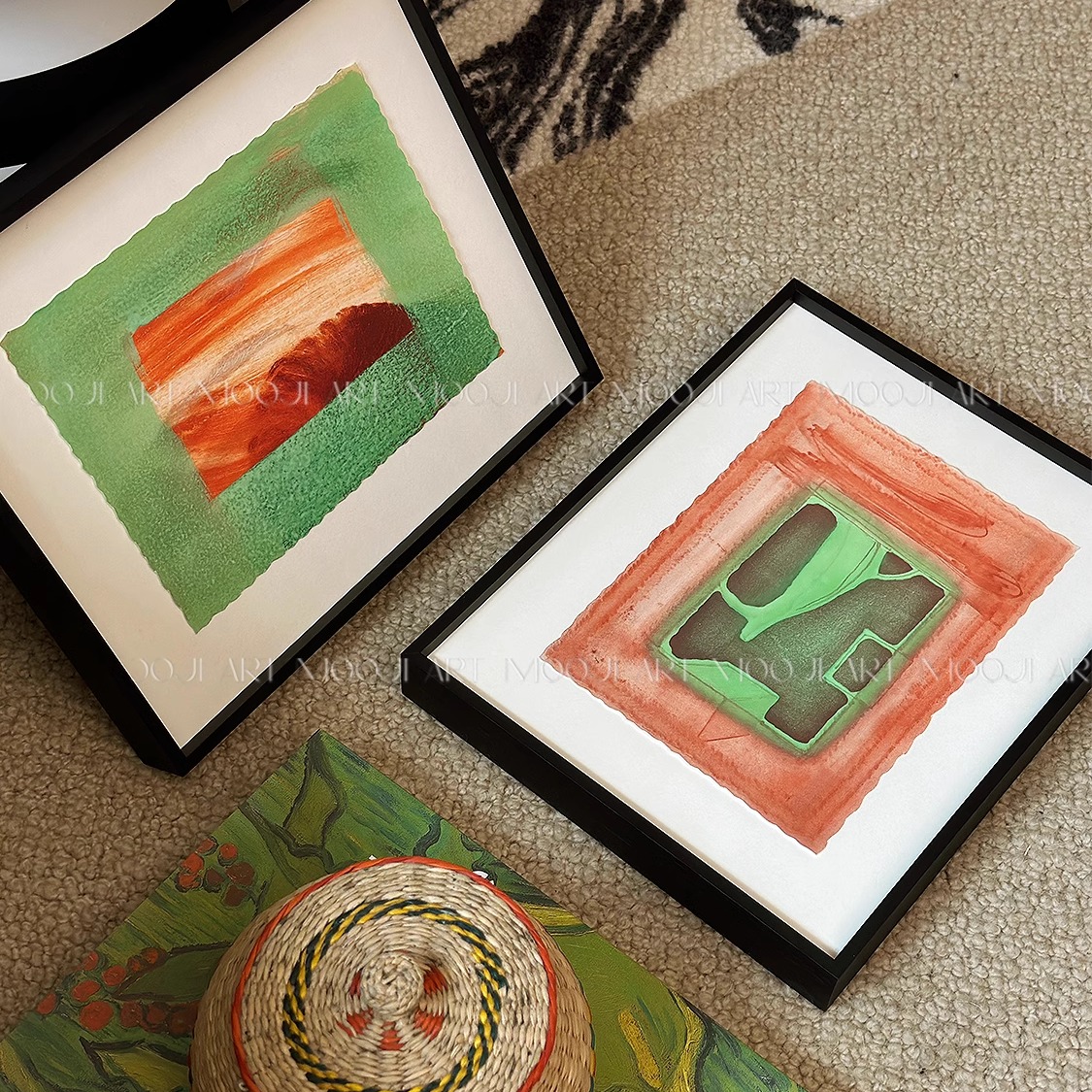 木吉艺术Hide&Appear沙发背景墙装饰画现代简约高级感艺术客厅画