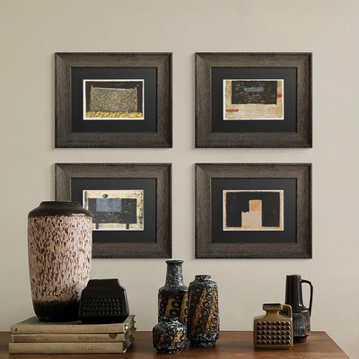 中古老钱风沙发背景墙装饰画