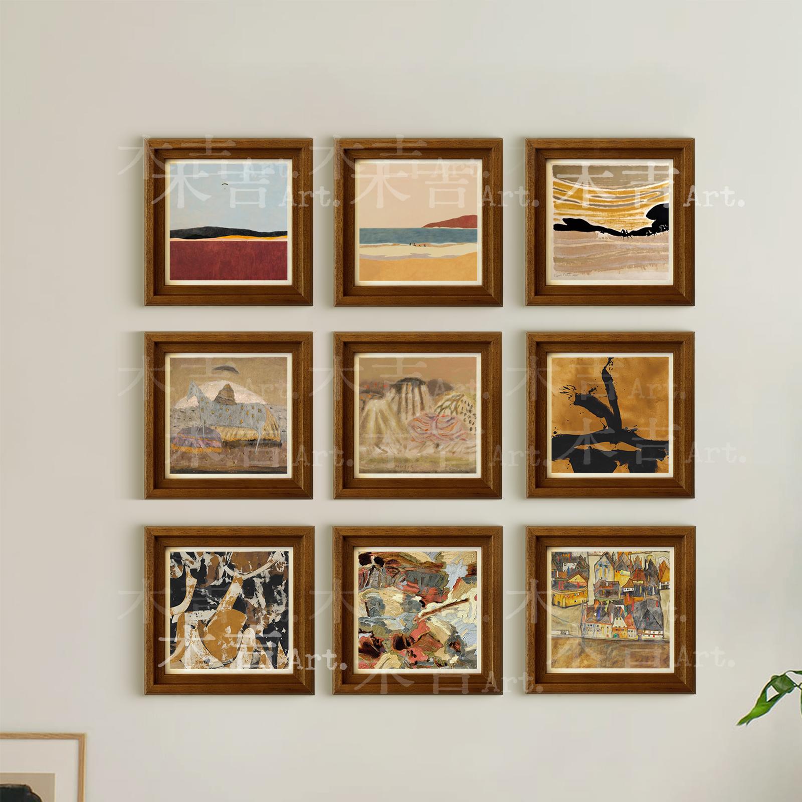DD】木吉法式中古风艺术装饰画小众艺术高级玄关柜挂画复古客厅画图片