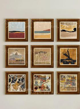 DD】木吉法式中古风艺术装饰画小众艺术高级玄关柜挂画复古客厅画