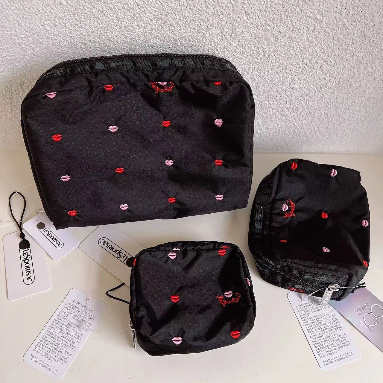 刺绣新款化妆包大中小三件套