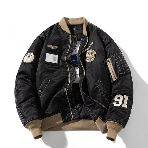 mYes牧野森冬季夹克棉衣棒球服