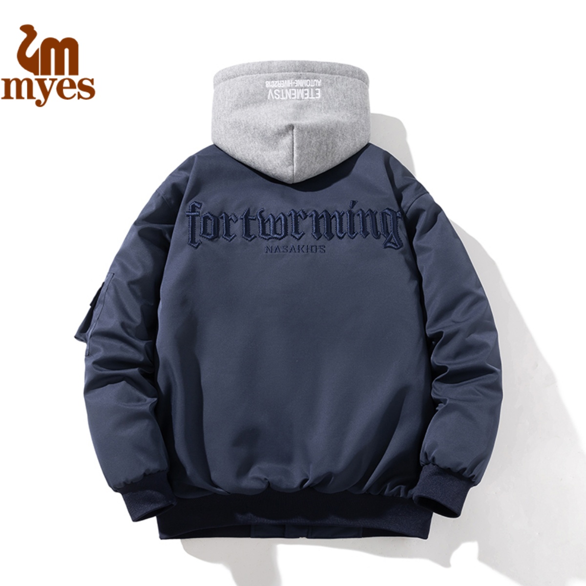 mYes牧野森棉衣外套春秋冬季棒球服男女外衣棉袄棉服夹棉飞行夹克