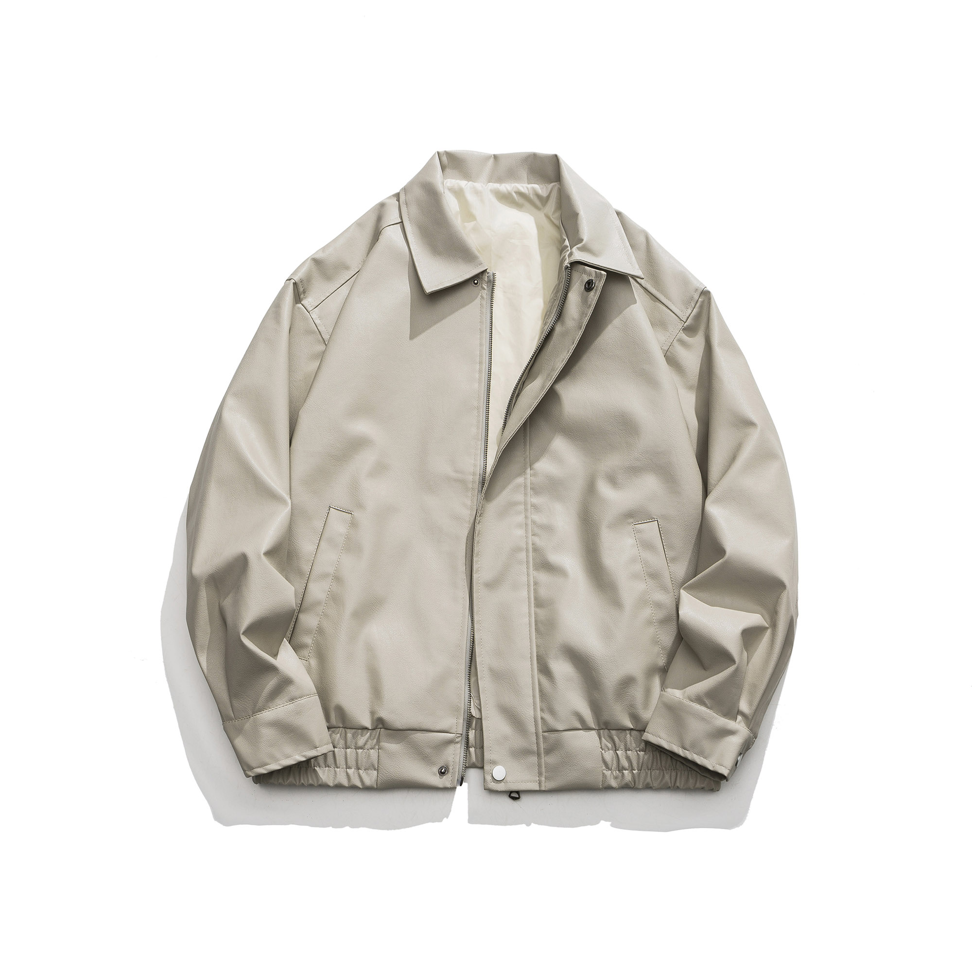 mYes牧野森情侣机车PU皮衣