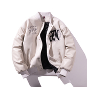 mYes牧野森美式 外套 复古刺绣棒球夹克男潮牌宽松情侣加厚保暖冬季