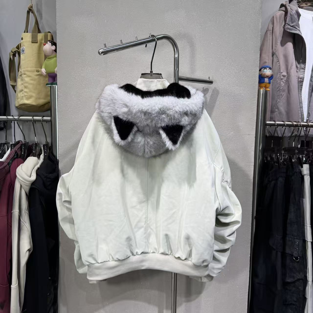 2025冬新款男士潮pu皮衣加绒夹克青少年外套时尚保暖情侣连帽上衣