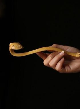 黄杨木/紫光檀 如意  摆件客厅收藏品创意中式摆件桌面工艺品