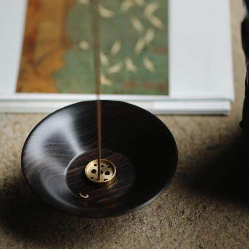 紫光檀宋式 斗笠盏香炉 摆件木质香插古室内檀创意小巧,饰品/流行首饰/时尚饰品新,小众木作,淘宝优惠券,粉丝福利购,淘宝优惠卷