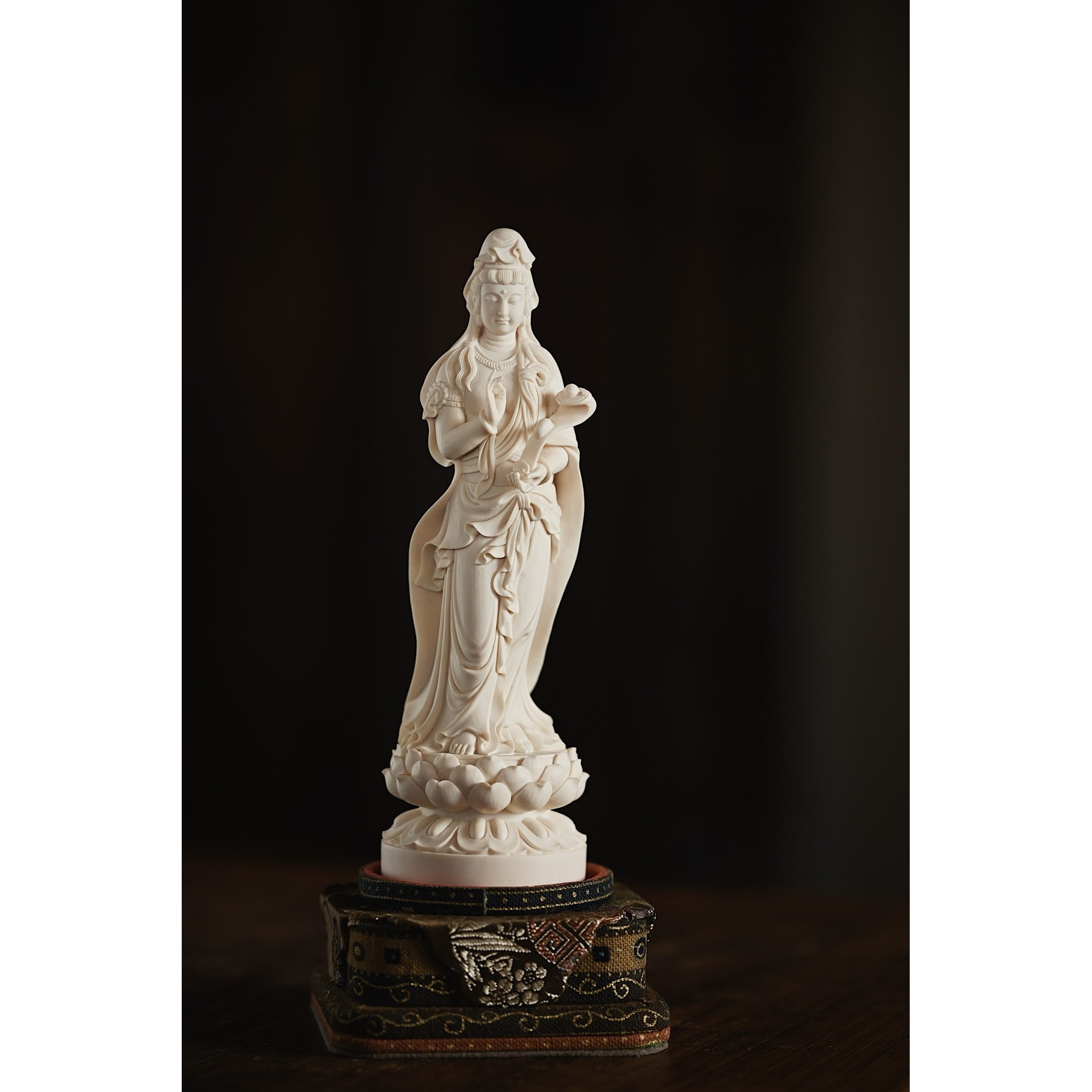 猛犸“如意观音”佛像文玩收藏工艺品装饰送礼礼物摆件