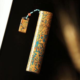 大漆林间 便携香筒香插创意随身带檀香炉沉香线香香插熏香插