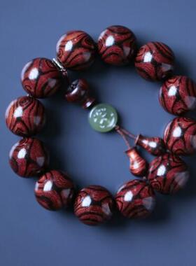 海黄 对眼20 纹理清晰  约 41.3g手串木简约盘玩文玩念珠送礼