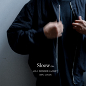 100%Linen 亚麻飞行夹克 MA1 Sloow Bomber Jacket 宽松 外套