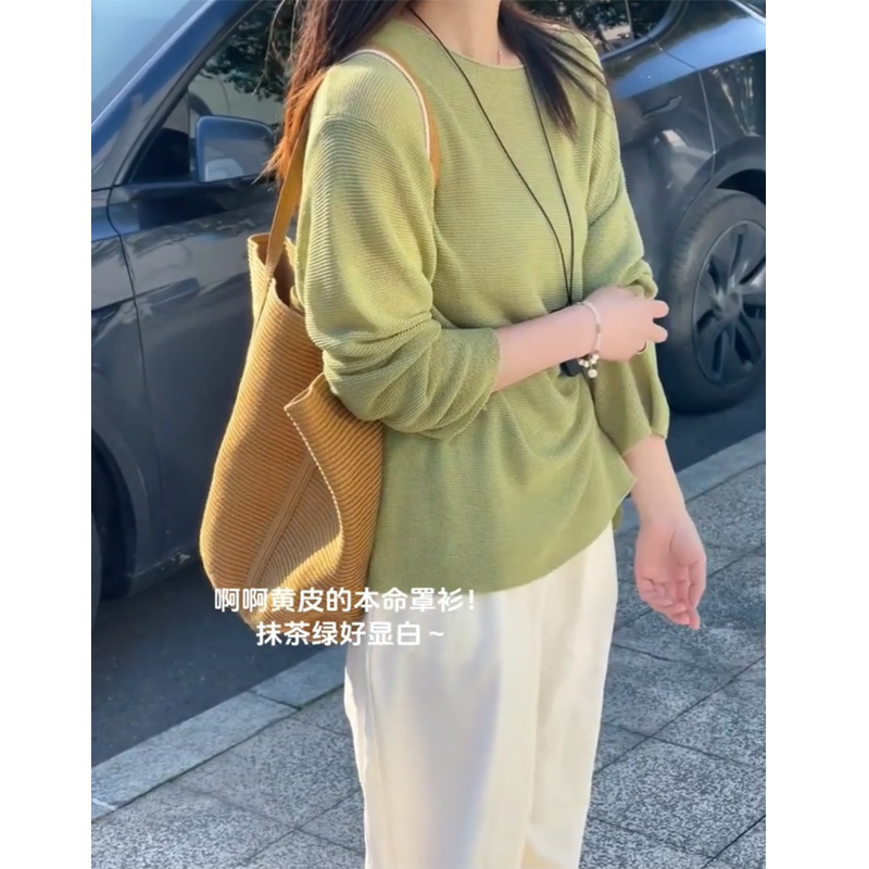针织防晒空调罩衫女镂空上衣外搭