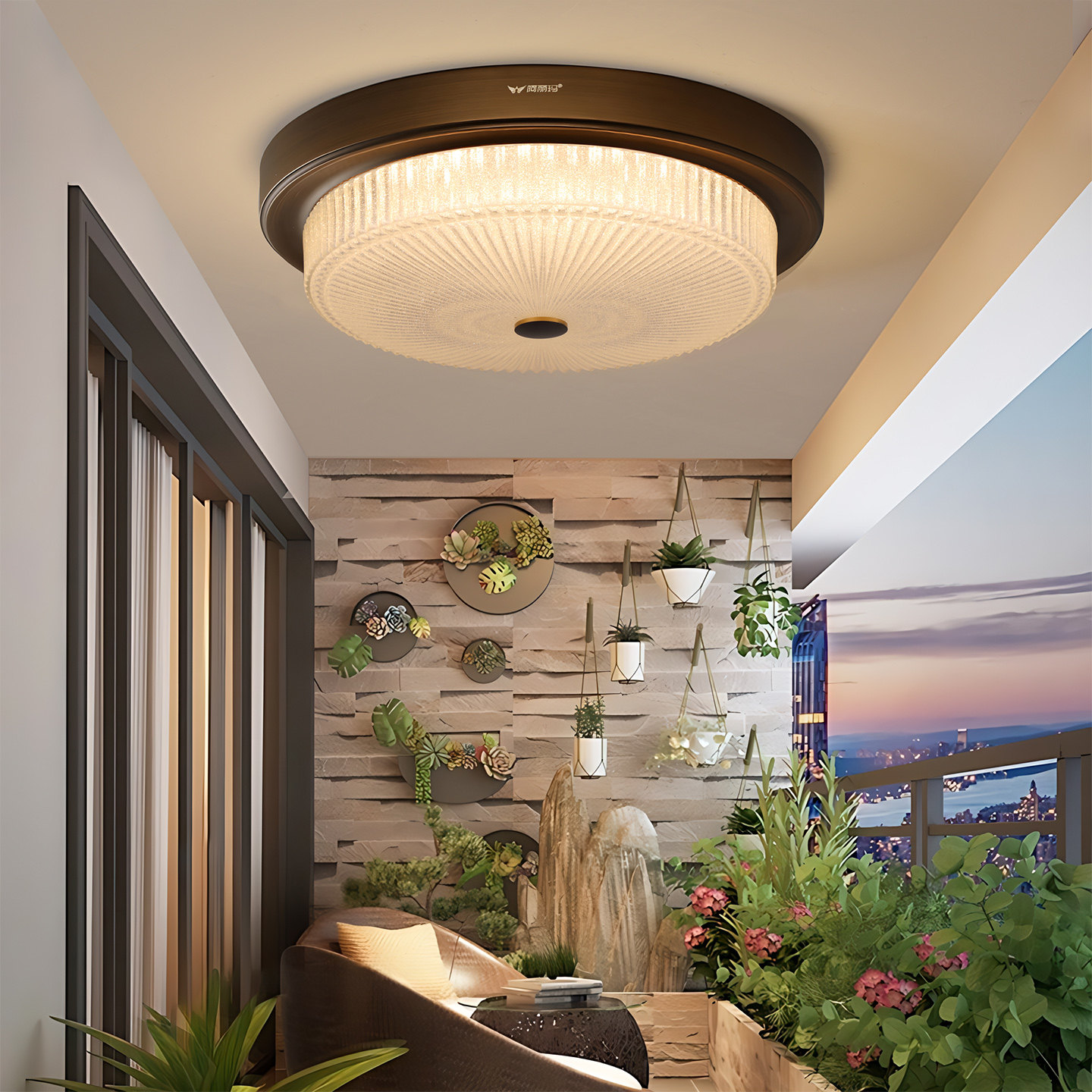 新中式吸顶灯阳光房玻璃门口美式卧室阳台灯户外大门感应别墅室外,家装灯饰光源,厨卫/阳台/玄关/过道吸顶灯,淘宝优惠券,粉丝福利购,淘宝优惠卷