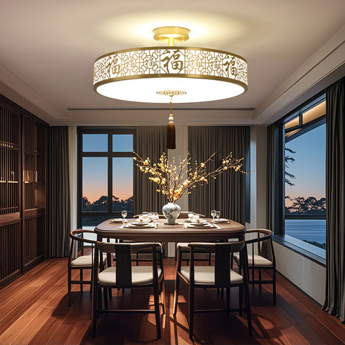 新中式中国风全铜吊灯