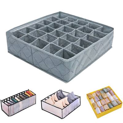 Free shipping foldable underwear drawer storage box partitio