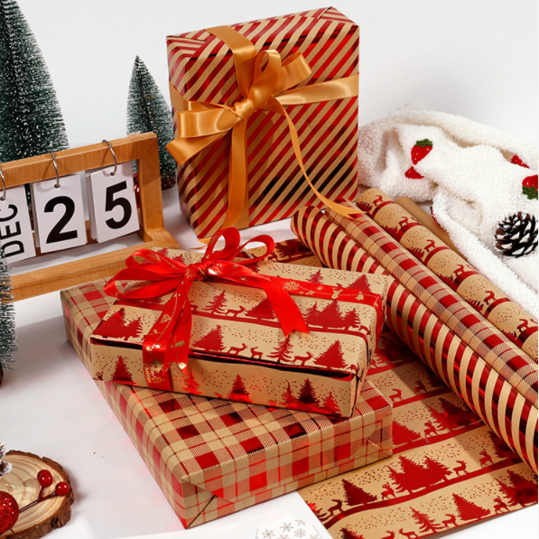 Birthday gift wrapping paper Christmas packaging paper包装纸
