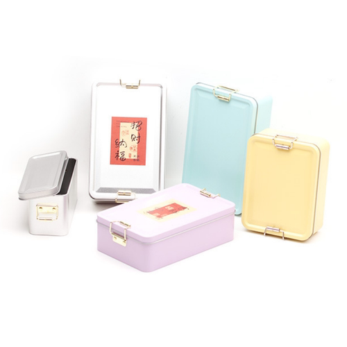 卡扣马口铁盒提拉米苏卡扣密封金属盒定制方形凤梨酥搭扣铁盒包装