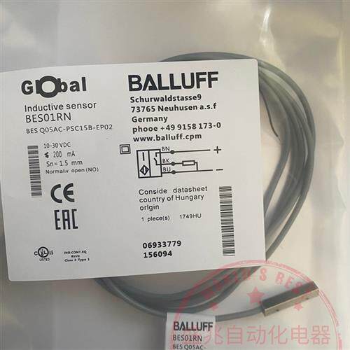 BALLUFF/巴鲁电感式全金属传BESO1RN BESQ05AC-PSC15B-EP02