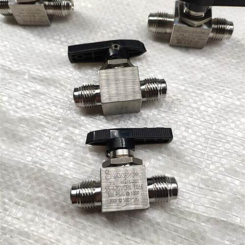 swagelok世韦洛克 SS-42GVCR4-1466 不锈钢球阀316手动阀二手拆机