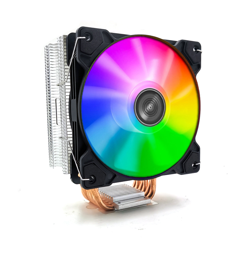 AVC6铜管CPU散热器 台式机电脑X99 X79 12代1700针12CM风扇1155