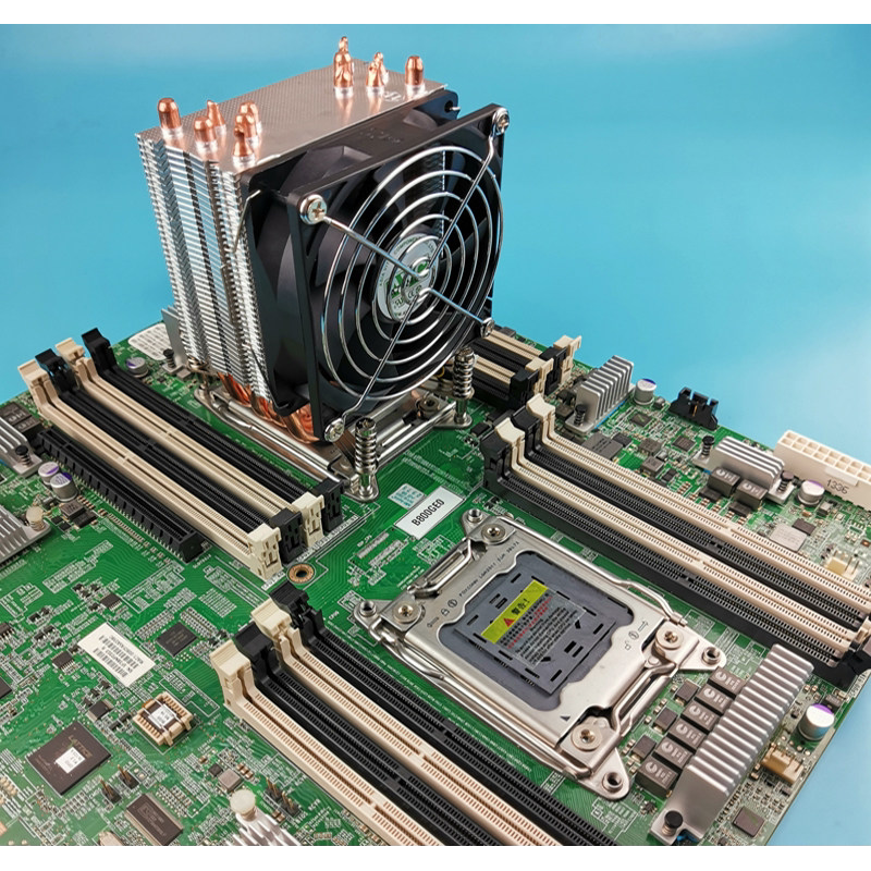 AVC 6铜管CPU散热器超微X79双路服务器2011长方型主板散热CPU风扇图片